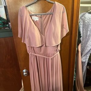Azazie Dusty Rose bridesmaid dress.